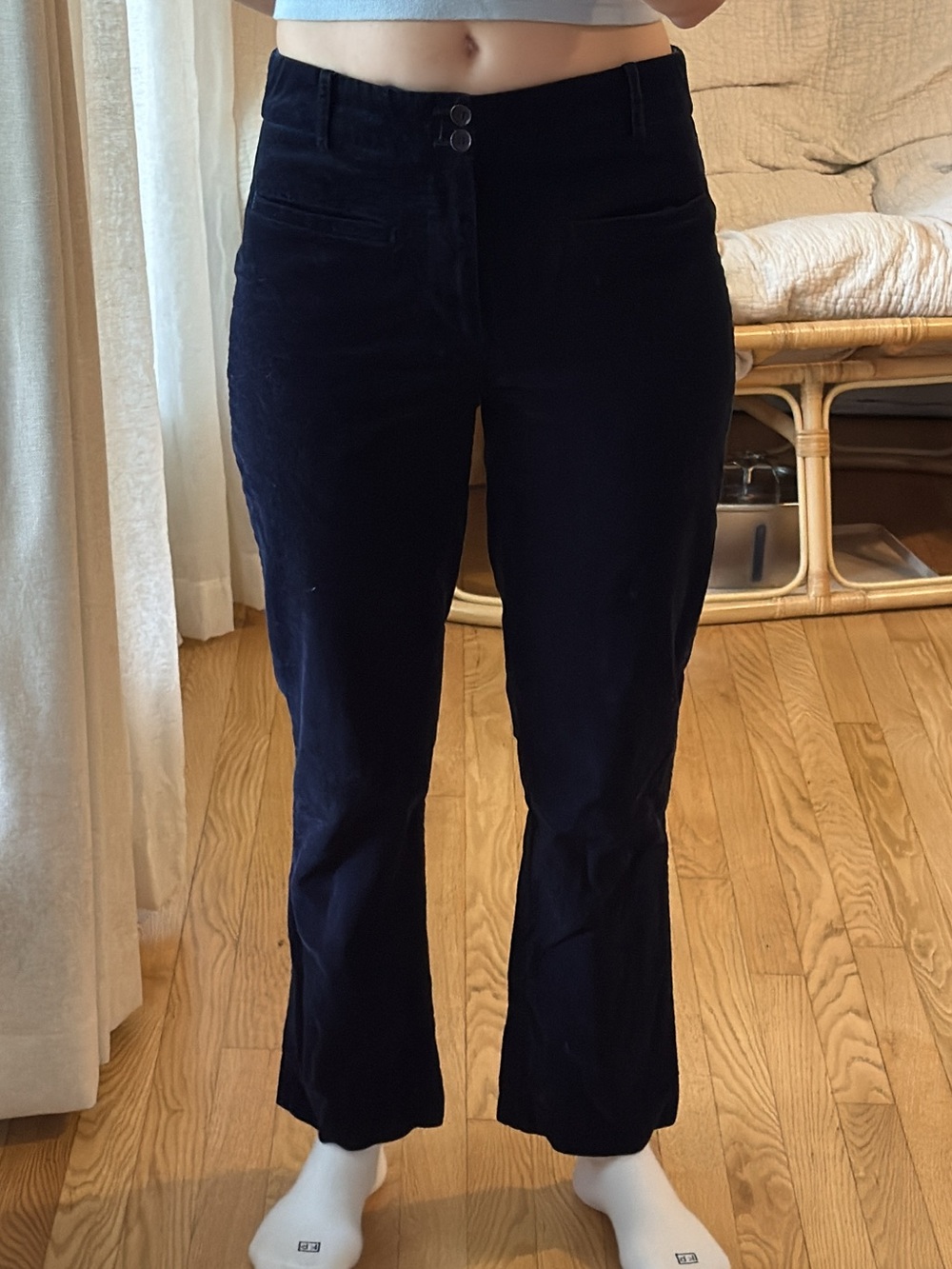 Navy Blue Corduroy Pants